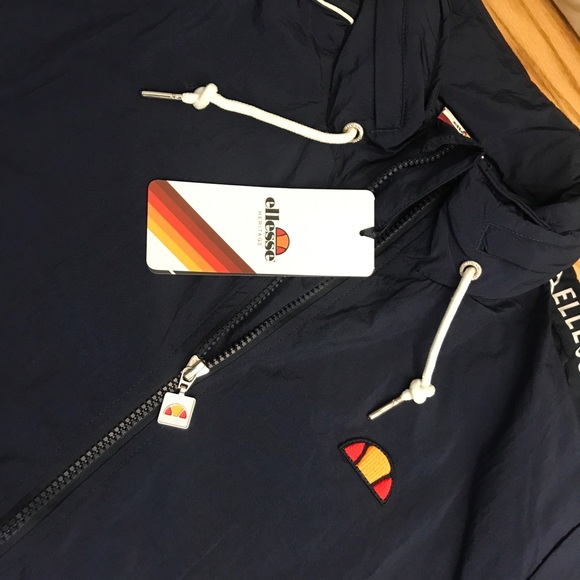 Ellesse Lapaccio Jacket Mens Navy Color Active - Picture 4 of 6